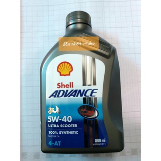 Nhớt tay ga shell advance 5w-40 100% tổng hợp