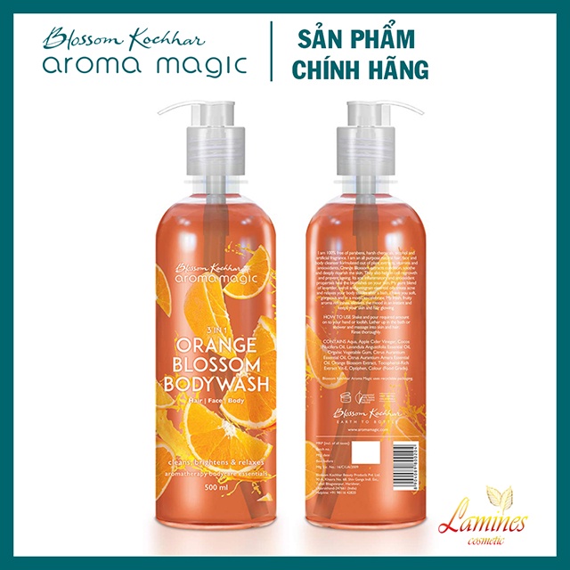 Sữa Tắm Trắng Da | Aroma Magic 3in1 Orange Blossom Bodywash 500ml