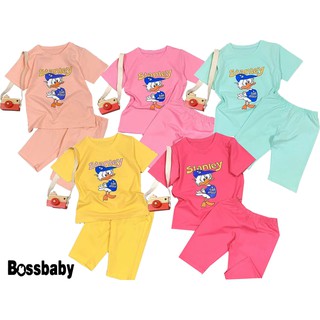 Sét 5 Bộ vịt Stanley ngắn tay,có nhiêu màu sắc cho bé ,đồ bô bé gái từ 6kg-29kg.BDBG31.