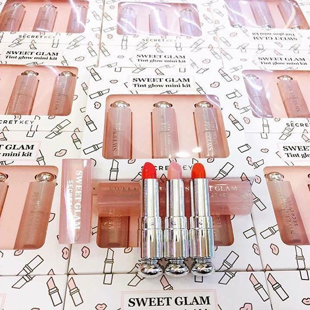 Set 3 cây son mini Secret Key Sweet Glam Tint Glow