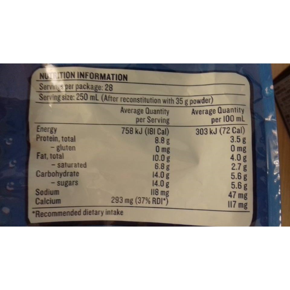 Sữa tươi dạng bột nguyên kem Devondale Our Creamy one Instant Milk Powder bịch 1kg của Úc date 09/2021