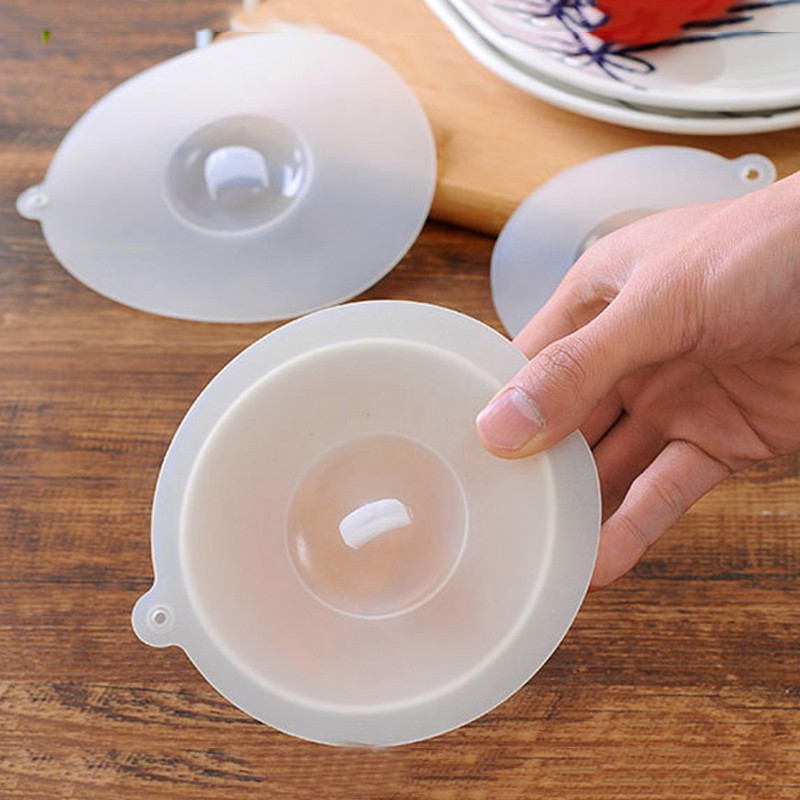 Nắp đậy ly uống nước bằng silicon trong suốt