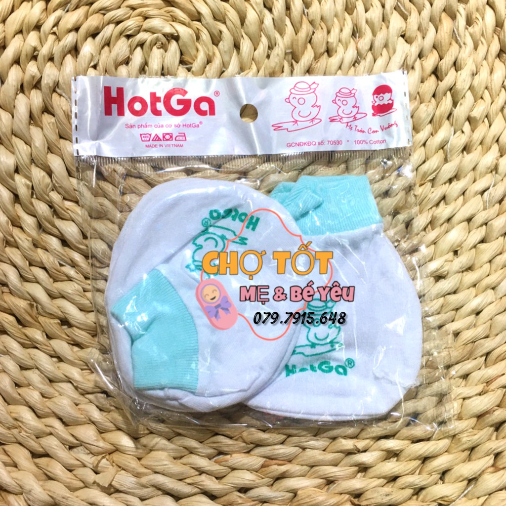 Combo 5 Bộ Bao Tay, Bao Chân Cho Bé Hotga Cotton Cao Cấp ( 0-3 tháng)