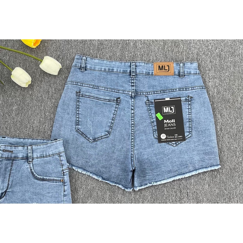 [Bigsize] Quần Sọt Jean Nữ Hàng Co Giãn Ảnh Chụp Thật Từ 60-85kg Mã 3451