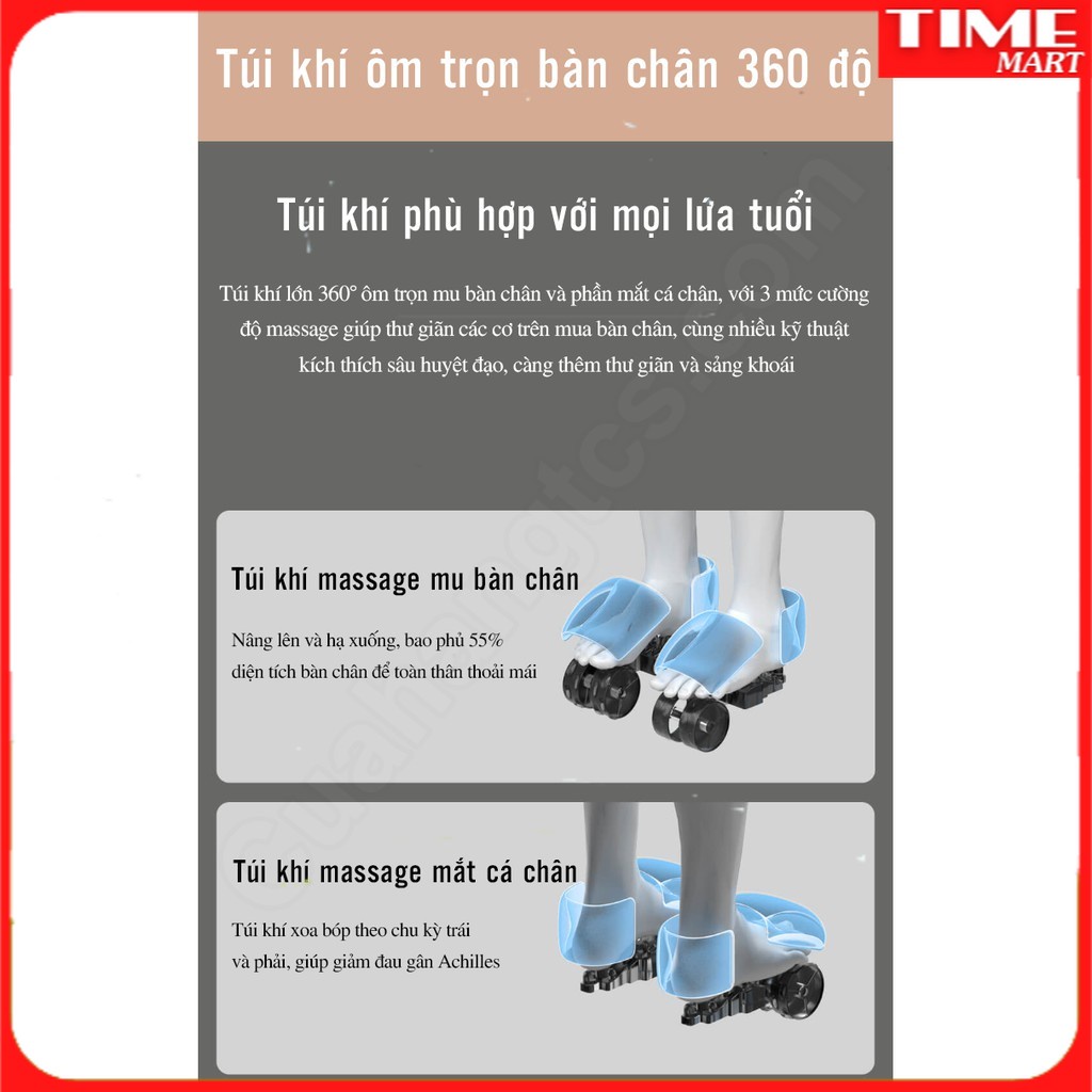[CHÍNH HÃNG] Máy massage bấm huyệt Xiaomi Leravan LJ-ZJ008. Mát xa chân 360 độ [TIME_MART siêu thị tiện ích gia đình]