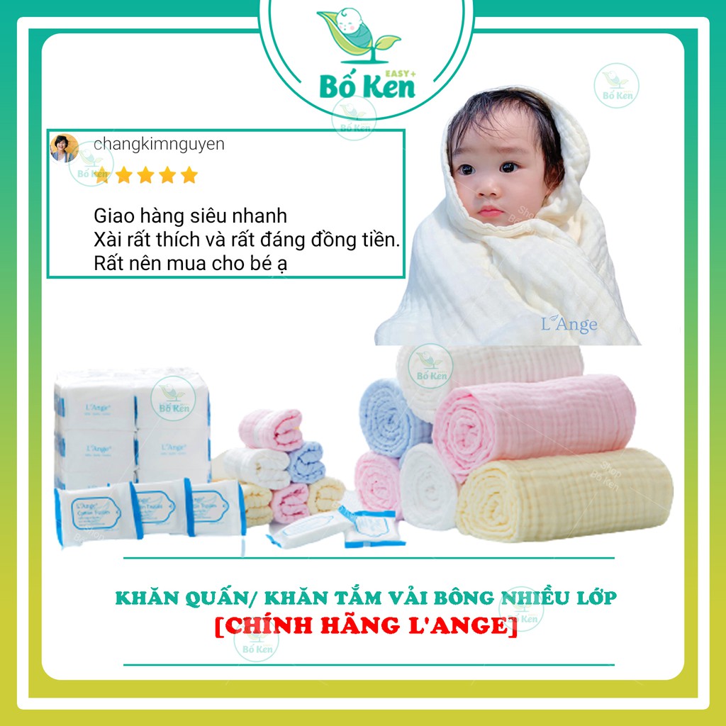  Shop Bố Ken Khăn Sữa/Quấn/Tắm Vải Bông Nhiều Lớp [Thương hiệu L'ANGE Mỹ]