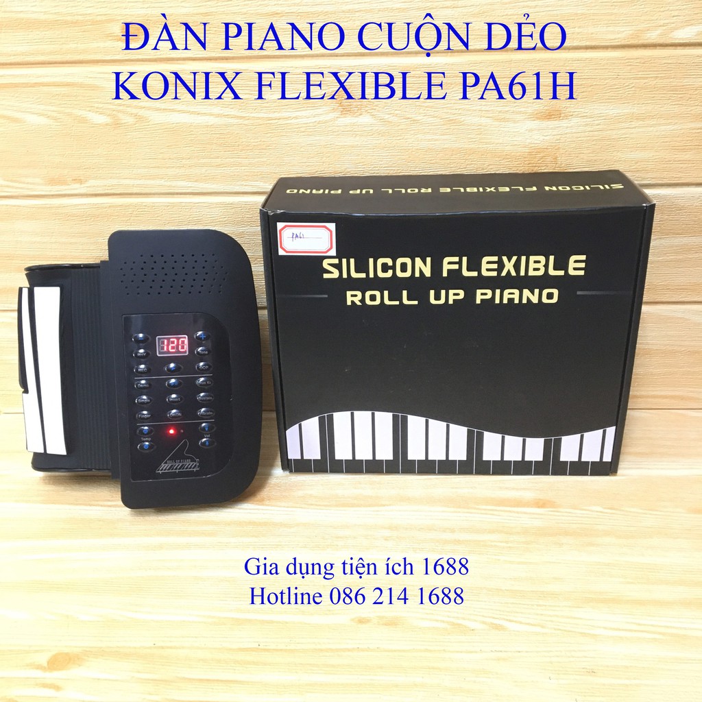 Đàn Piano cuộn dẻo 61 phím Konix Flexible PA61H