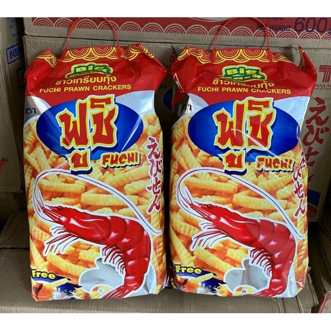 Snack tôm khổng lồ Thái Lan gói bên trong