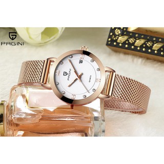 Đồng Hồ Nữ PAGINI PA2166 Peerage Italia Design - Dây Titanium Cao Cấp