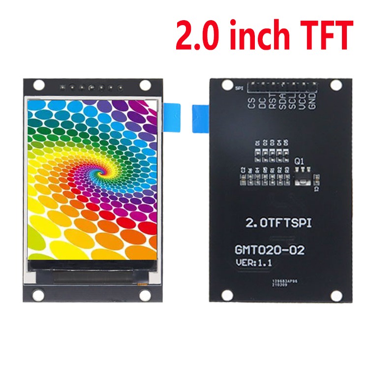 Mô-đun Màn Hình LCD TFT 2.0 inch OLED IC ST7789V 240RGBx320 Dot-Matrix SPI