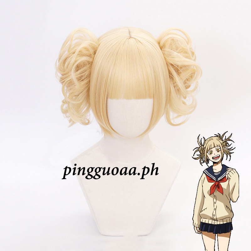 Boku No Hero Academy Cross My Body Synthetic Hair Wig Cosplay My Hero Academy Himiko Toga Cosplay Party Role Play Wigs