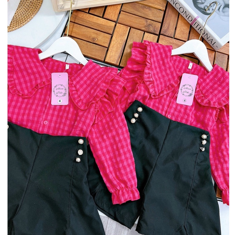 Set bộ cánh tiên cổ bèo bé gái cao cấp từ 8-26kg