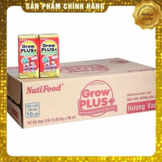 48 Hộp Sữa Bột Pha Sẵn NutiFood Grow Plus Đỏ Suy Dinh Dưỡng 180ml  ⭐⭐⭐ NGỌC KHÁNH MILK