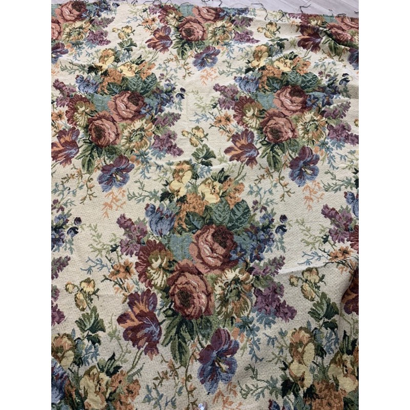 Vải bố hoa vải thô hoa 95k/m