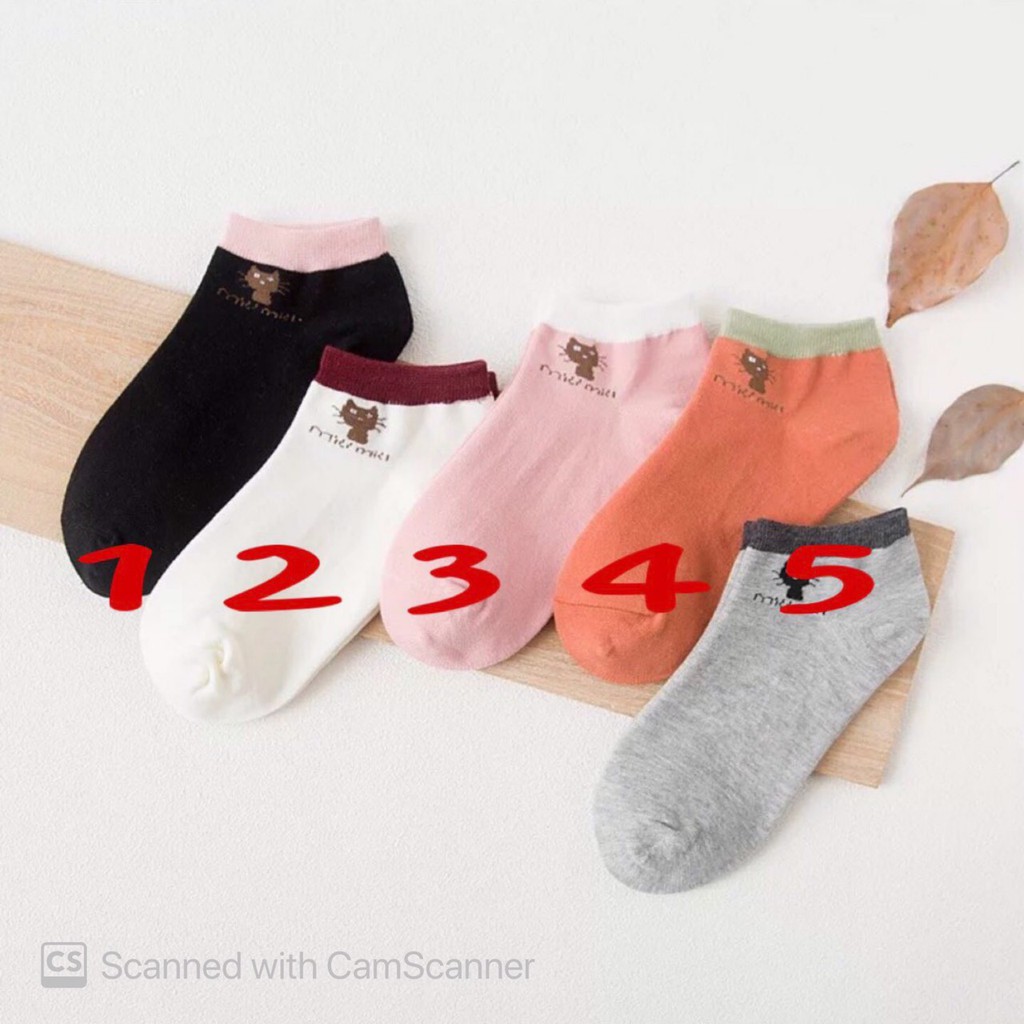 Tất/Vớ nữ cổ ngắn phong cách Hàn Quốc