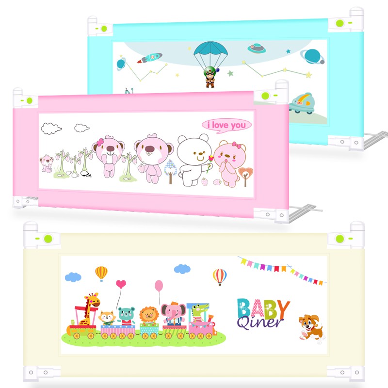 Thanh Chắn Giường Cao Cấp Babyqiner Cho Bé Mẫu Mới Nhất Trượt Lên Trượt Xuống