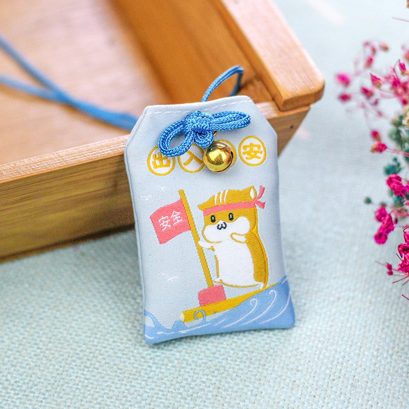 Túi Phước May Mắn Omamori tặng Đá Ngũ Sắc