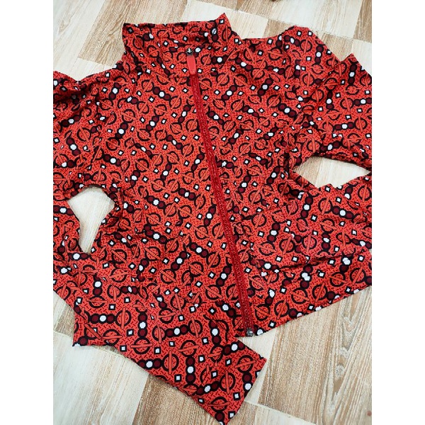 Áo khoác lửng có khoá kéo thun aty đẹp