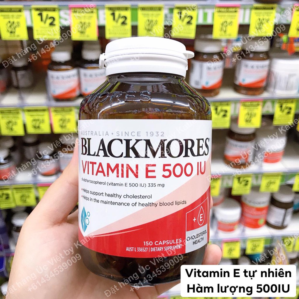 Vitamin E Blackmores 500iu 150 viên