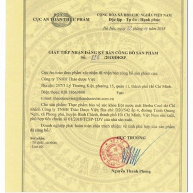Bột Nước Mát Herba Cool ⚡ CAM KẾT CHẤT LƯỢNG ⚡  Giải nhiệt-làm mát cơ thể