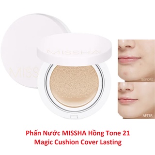 PHẤN NƯỚC MISSHA MAGIC CUSHION COVER LASTING TONE 21 – (HỒNG)