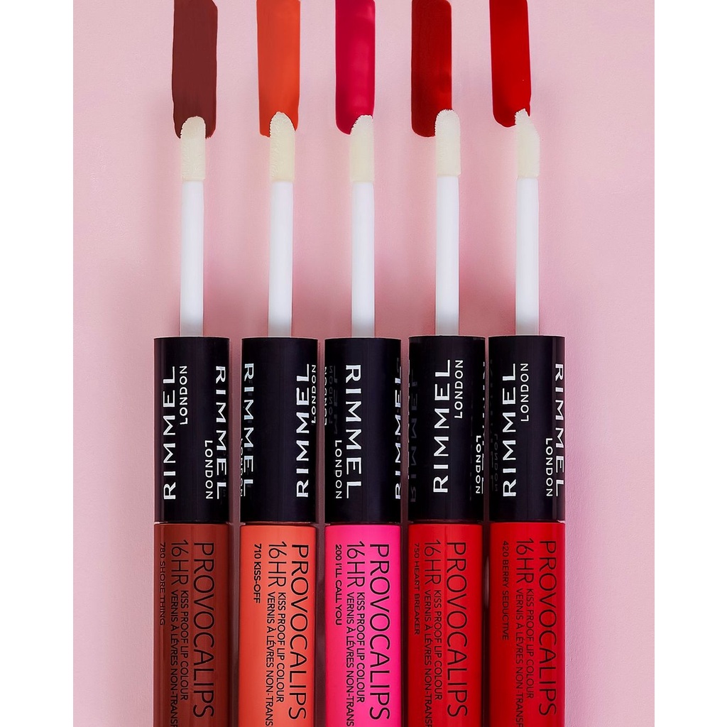 Rimmel London - Son Hai Đầu Rimmel London Provocalips 16HR Kiss Proof Lip Colour