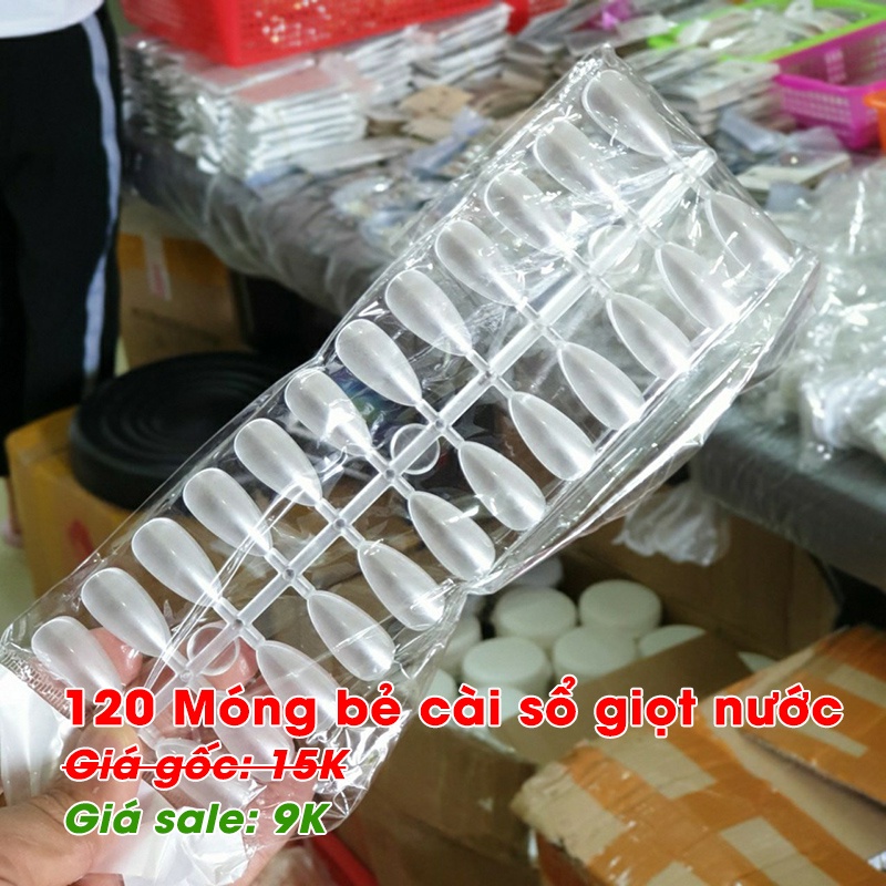 Móng bẻ cài sổ mẫu, tập sơn móng (120 móng = 5 vỉ)