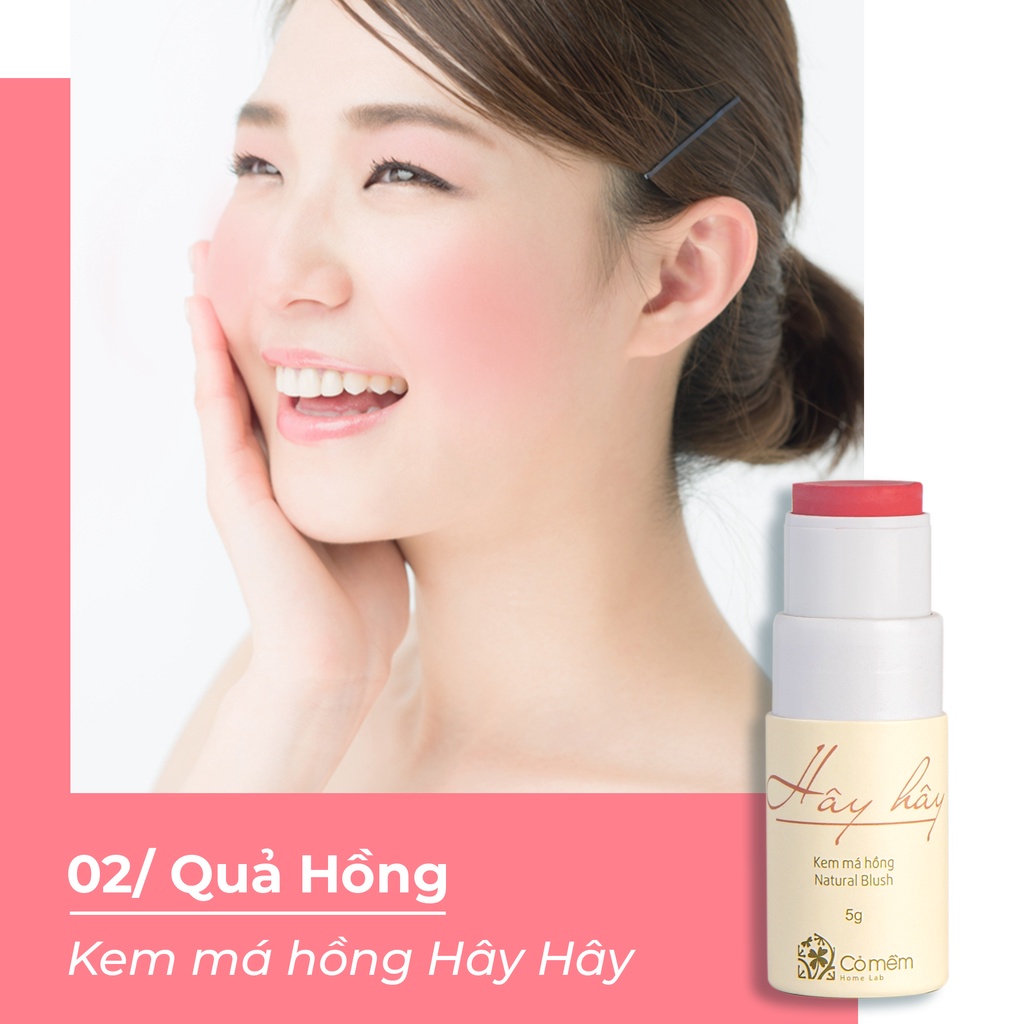 Bộ Trang Điểm Tối Giản 3 bước Hây Hây Cho Da Dầu Mụn Cỏ Mềm 100g