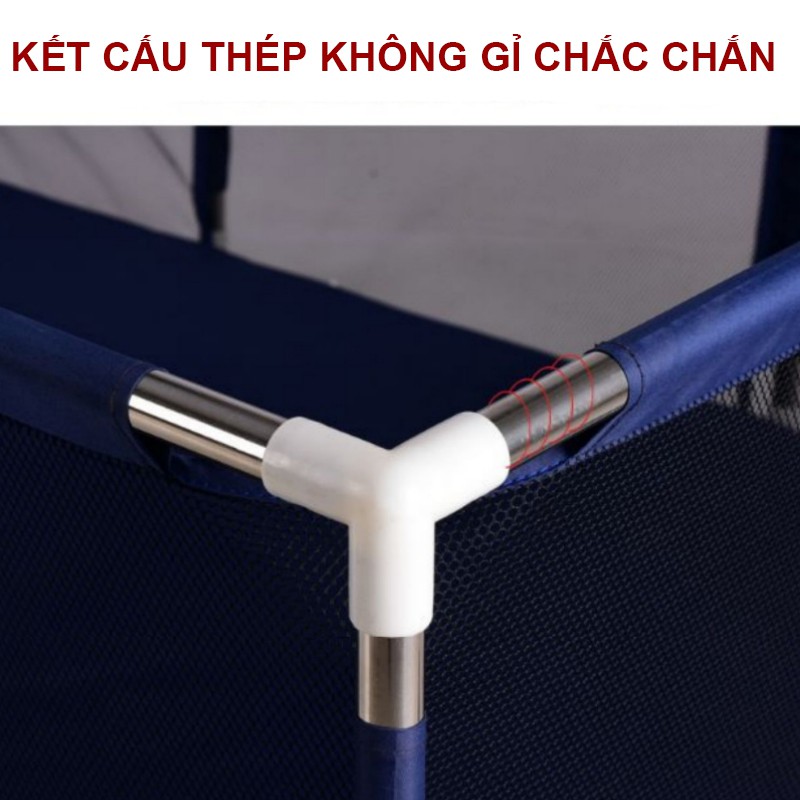 Quây bóng, quây bóng rổ, bóng đá, cũi cho trẻ hình chữ nhật kích thước 1m2x2m, tháo lắp dễ dàng  [MS006]