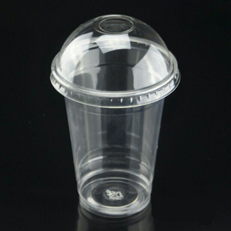 Ly pet nắp cầu 360ml (1 cây 50 ly kèm nắp)