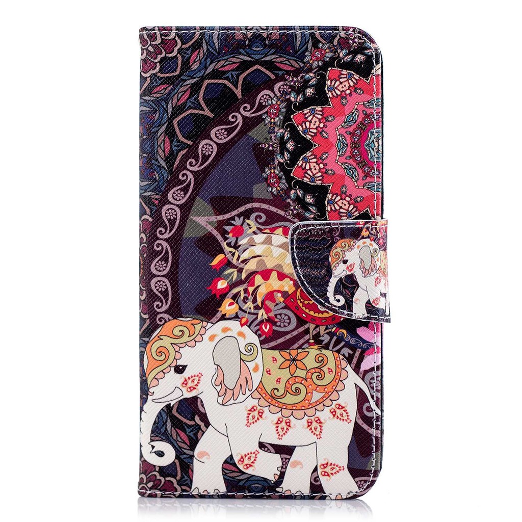 Bao da điện thoại in hình hồng hạc/voi độc đáo có ngăn đựng thẻ cho iPhone 5s 5 SE 6 6S Plus | BigBuy360 - bigbuy360.vn