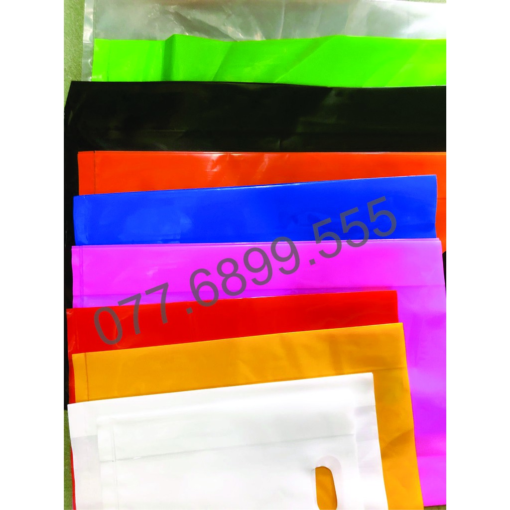 1Kg Túi shop trong suốt, túi xoài, túi shop màu trong - vàng - đỏ - trắng - dương.