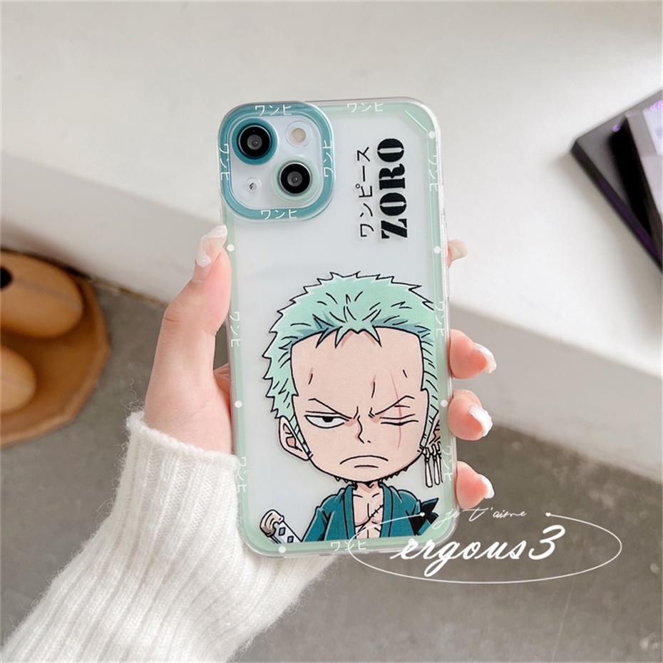 Ốp Điện Thoại Họa Tiết Luffy Và Zoro One Piece Thời Trang Cho iPhone 14 13 12 11 Pro Max X XR XS Max SE 2020 8 7 Plus