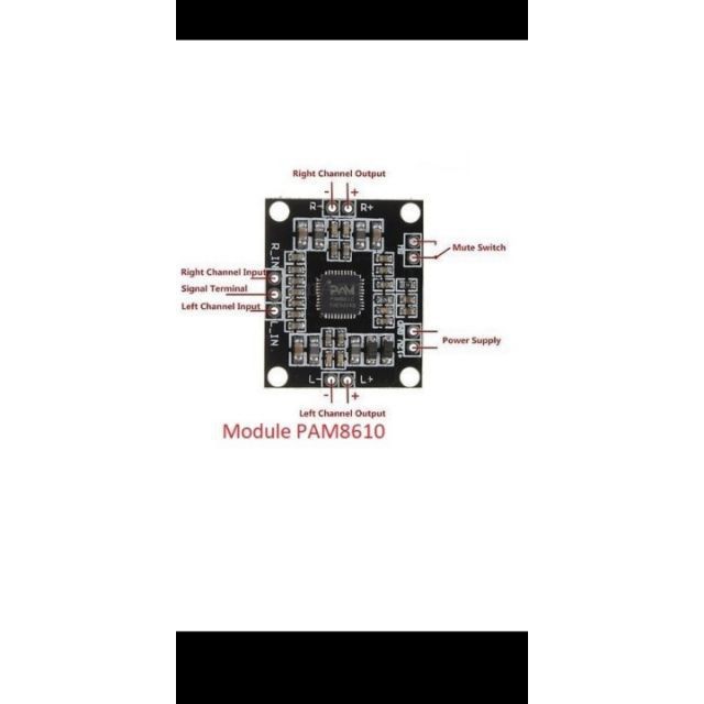 Mạch âm thanh  pam8610 10w+10w
