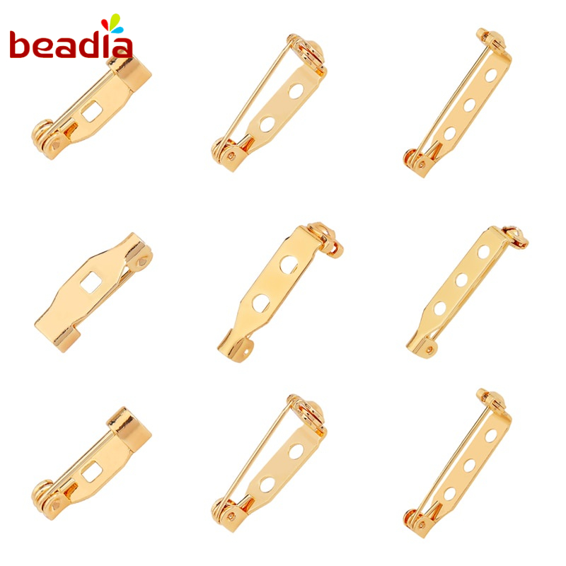 Mặt trang sức Beadia bằng đồng mạ vàng 18K dùng làm vòng cổ/vòng tay lắc chân