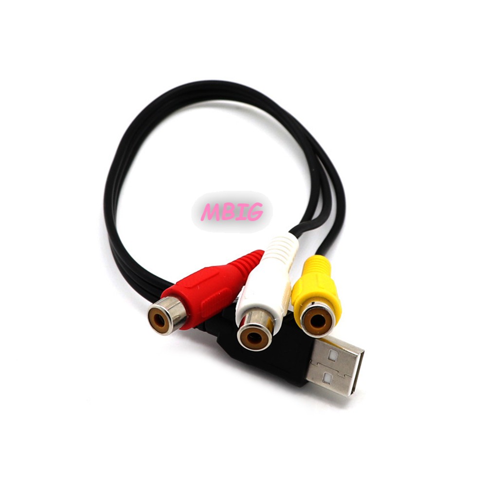 Cáp chuyển đổi USB sang 3 RCA dùng cho HDTV chất lượng cao tiện dụng | WebRaoVat - webraovat.net.vn