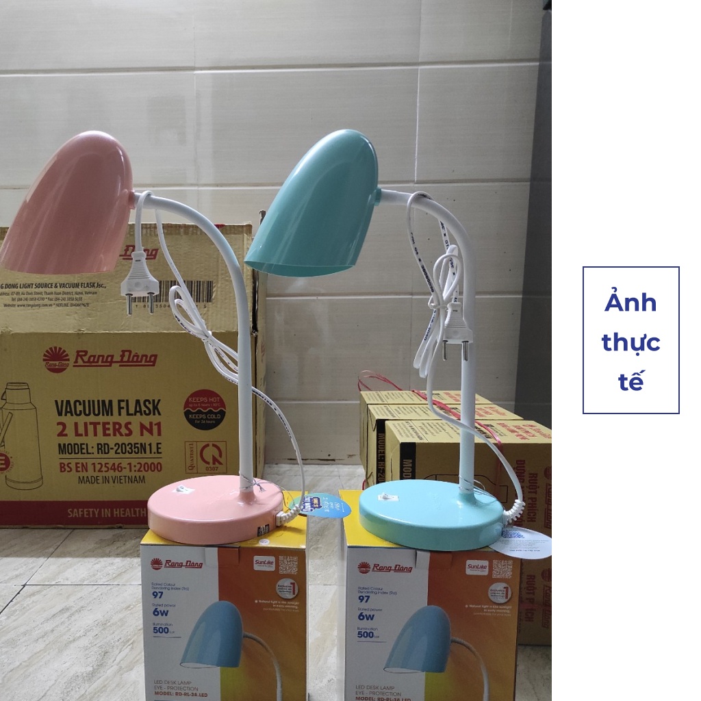 Đèn học Rạng Đông chống cận 6W, để bàn cho bé học sinh, cute, làm việc Model RD-RL-38.LED