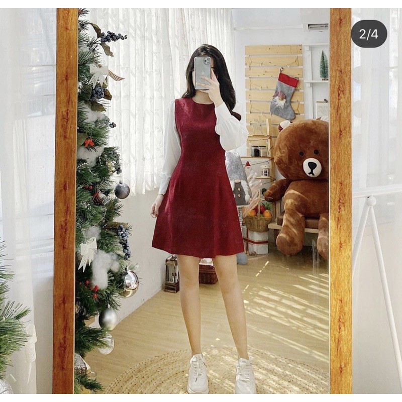 đầm bố tay trắng