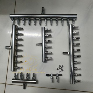 Cào Chia Co2/Oxy Inox Kèm Khóa Điều Chỉnh Lưu Lượng Cho Bể Cá Cảnh