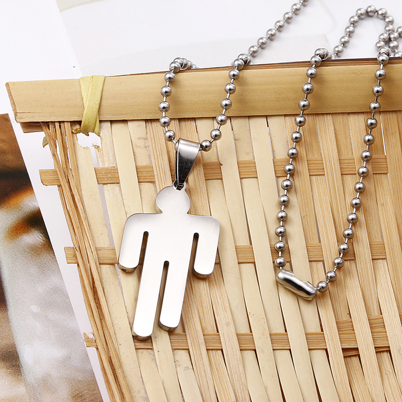 vòng cổ Mặt Logo Billie Eilish Bằng Thép Không Gỉ