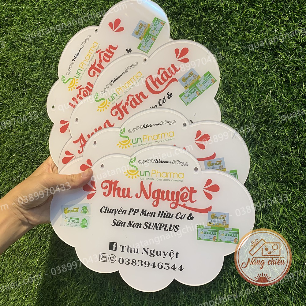 Bảng hiệu cho hệ thống mỹ phẩm _  treo cửa hàng, trang trí cửa hàng_ Free thiết kế theo mẫu của shop