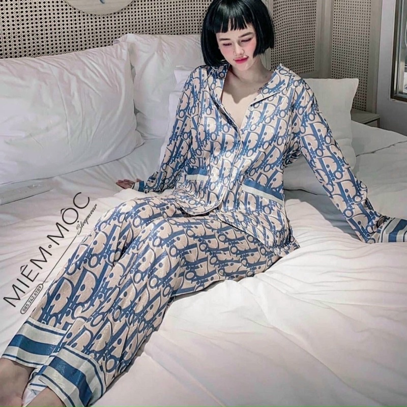 PYJAMA DÀI LỤA XƯỢC CAO CẤP
