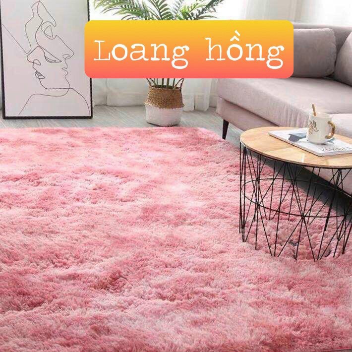 Thảm lông loang trải sàn cao cấp loại 1 mới nhất 2022 kích thước 1m6-2m