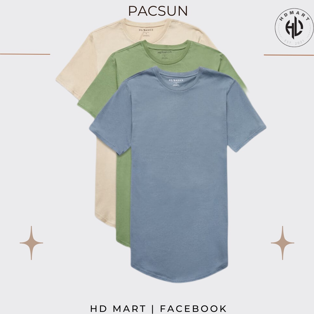 Áo Thun Unisex Pacsun Basic Tee Vạt Bầu HD Mart
