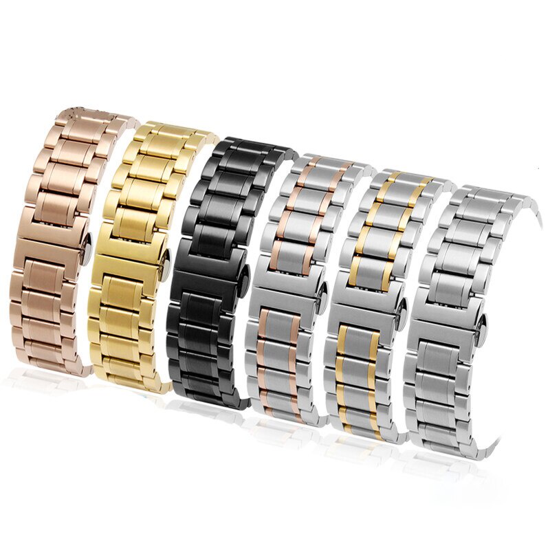 Dây Đeo Đồng Hồ 20mm 22mm 18mm 19mm 15mm Bằng Thép Không Gỉ