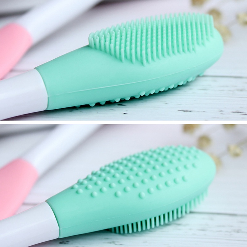 [Hàng mới về] Cọ đắp mặt nạ hai đầu bằng silicon chăm sóc da tiện dụng