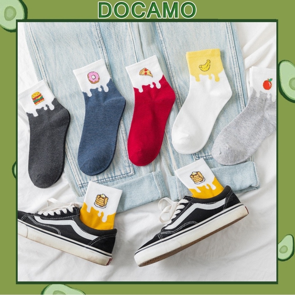 Vớ tất nữ cổ cao in hình đổ ăn cực xinh TN36