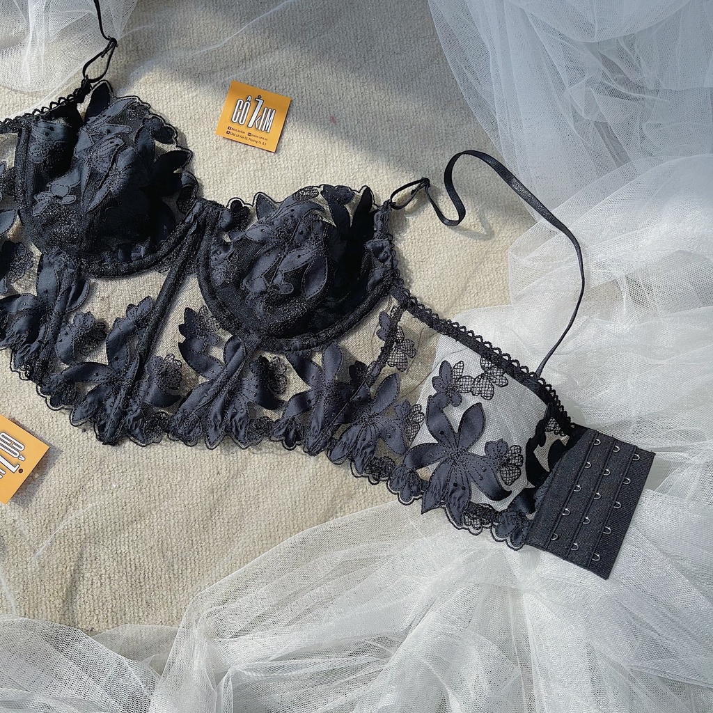Áo corset chéo ren hoa quyến rũ ôm quả Cô Kim 7 | BigBuy360 - bigbuy360.vn