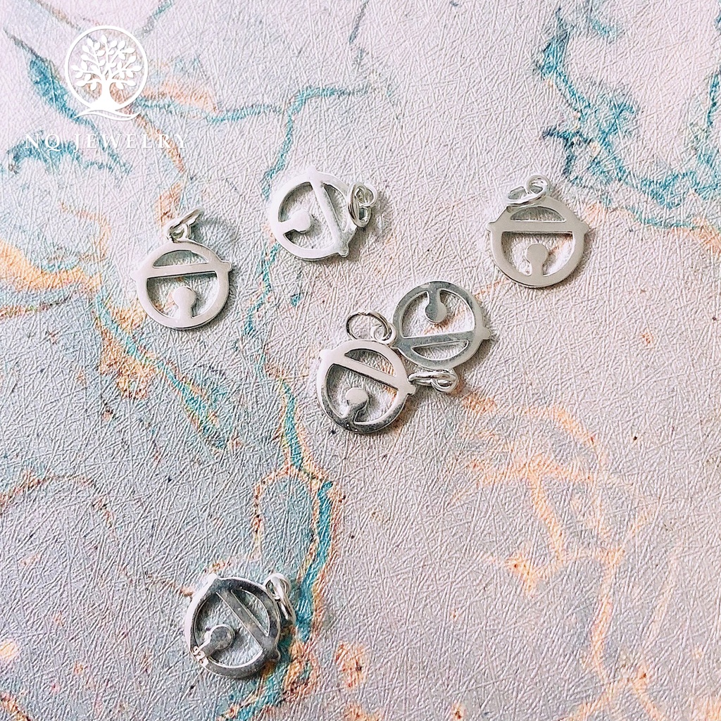 Charm bạc hình chuông doremon treo - NQ Jewelry