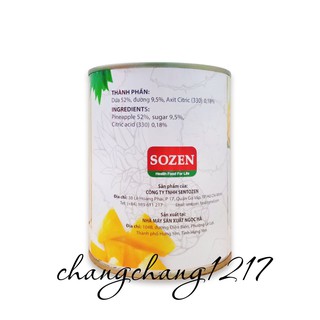 Thơm Dứa Cắt Lát Nước Đường Lon 565gr